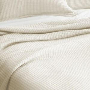 Quince Ribbed Cotton Coverlet - Thumbnail 4